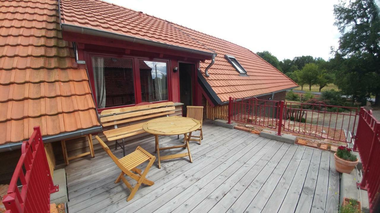 Ziegeleihof Inmitten Von Wiesen Und Waeldern Degenershausen Exterior photo